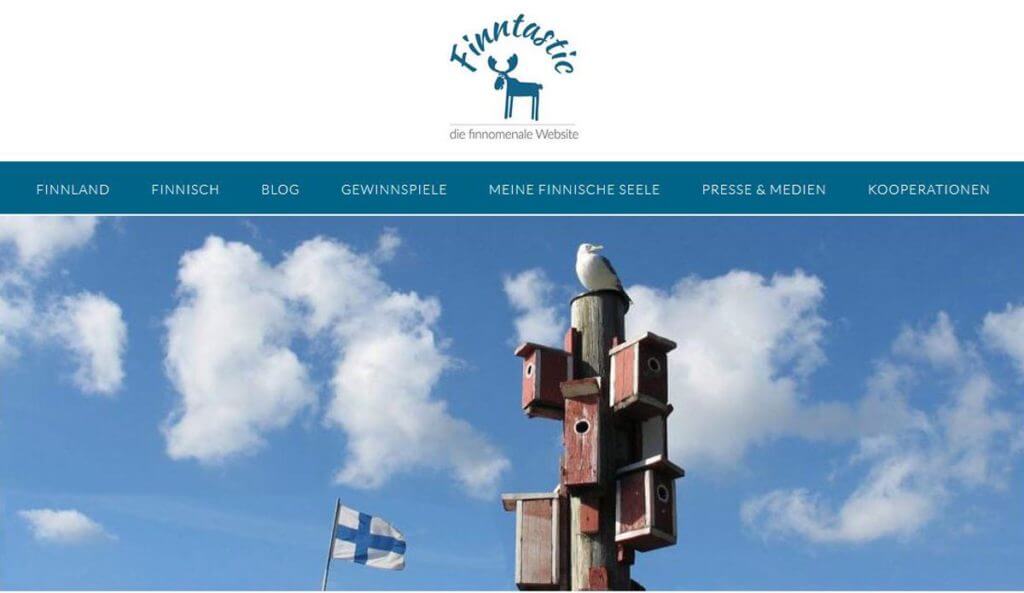 Screenshot Finnlandblog Finntastic