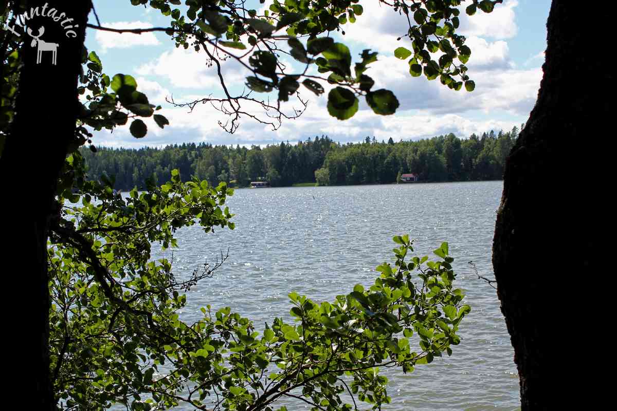 Blick auf den Tuusulan See in Finnland